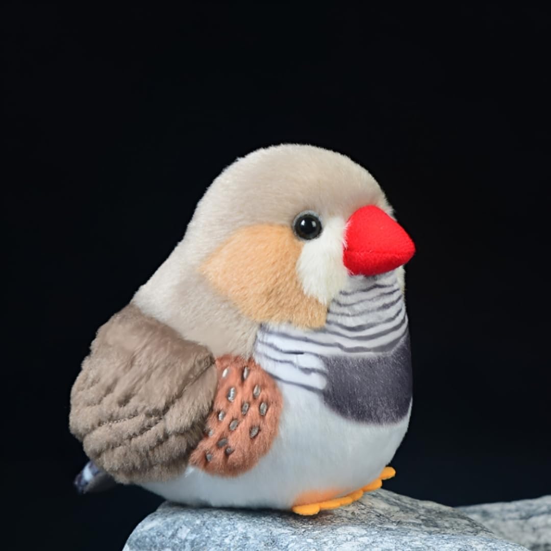 POPOTATO Realistic Bird Plush - 5'' Pearl Bird Stuffed Animal - Plushy and Squishy Pillow Toy - Cute Parrot for Boys and Girls - Image 2
