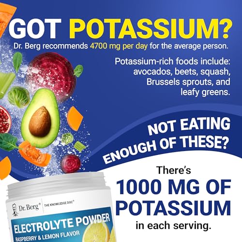 Dr. Berg Zero Sugar Hydration Keto Electrolyte Powder - Enhanced w/ 1000 mg of Potassium & Real Pink Himalayan Salt (NOT Table Salt) - Raspberry & Lemon Flavor Hydration Drink Supplement - 50 Servings - Image 5