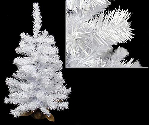 Darice 31533655 Unlit Snow White Artificial Christmas Tree, 2'