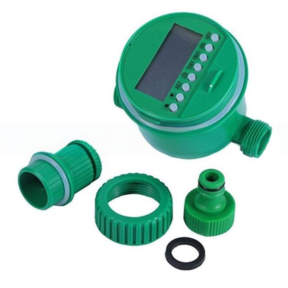 Temporizador de riego para sistema de control de riego de jardín - Temporizador de manguera programable con retardo de lluvia y anulación manual, construcción ABS, 1 minuto a 9