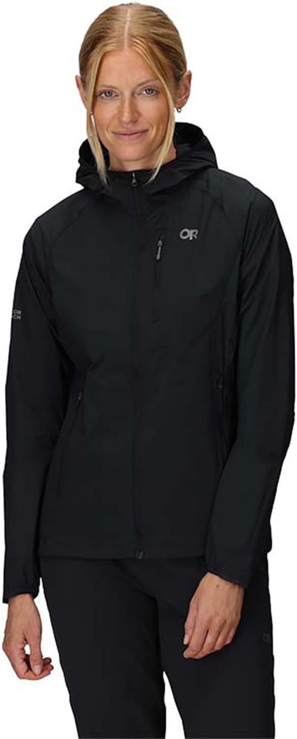 Outdoor Research Women's Shadow Wind Hoodie, Black, S