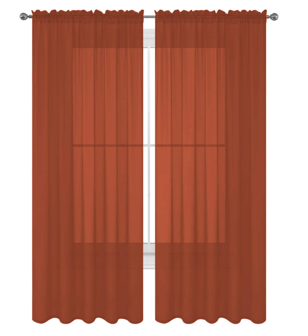 Brick Colored Curtains Curtains & Drapes 2023
