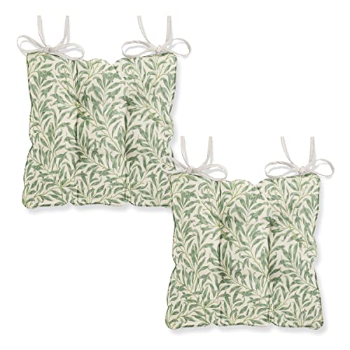 Harrison Cropper Seat Pads for Dining Chair William Morris Willow Bough Chair Pads with Straps (Set of 2) (Duck Egg)