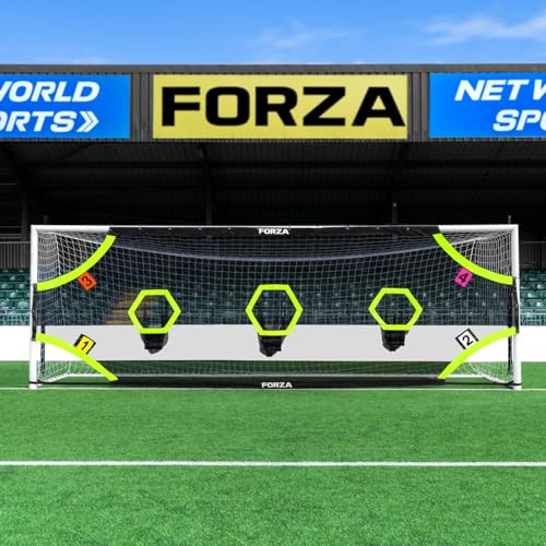 FORZA Telo Di Precisione Pro+ [6 Taglie] │Vari Bersagli│Allenamenti Calcio (5,6m x 2m)
