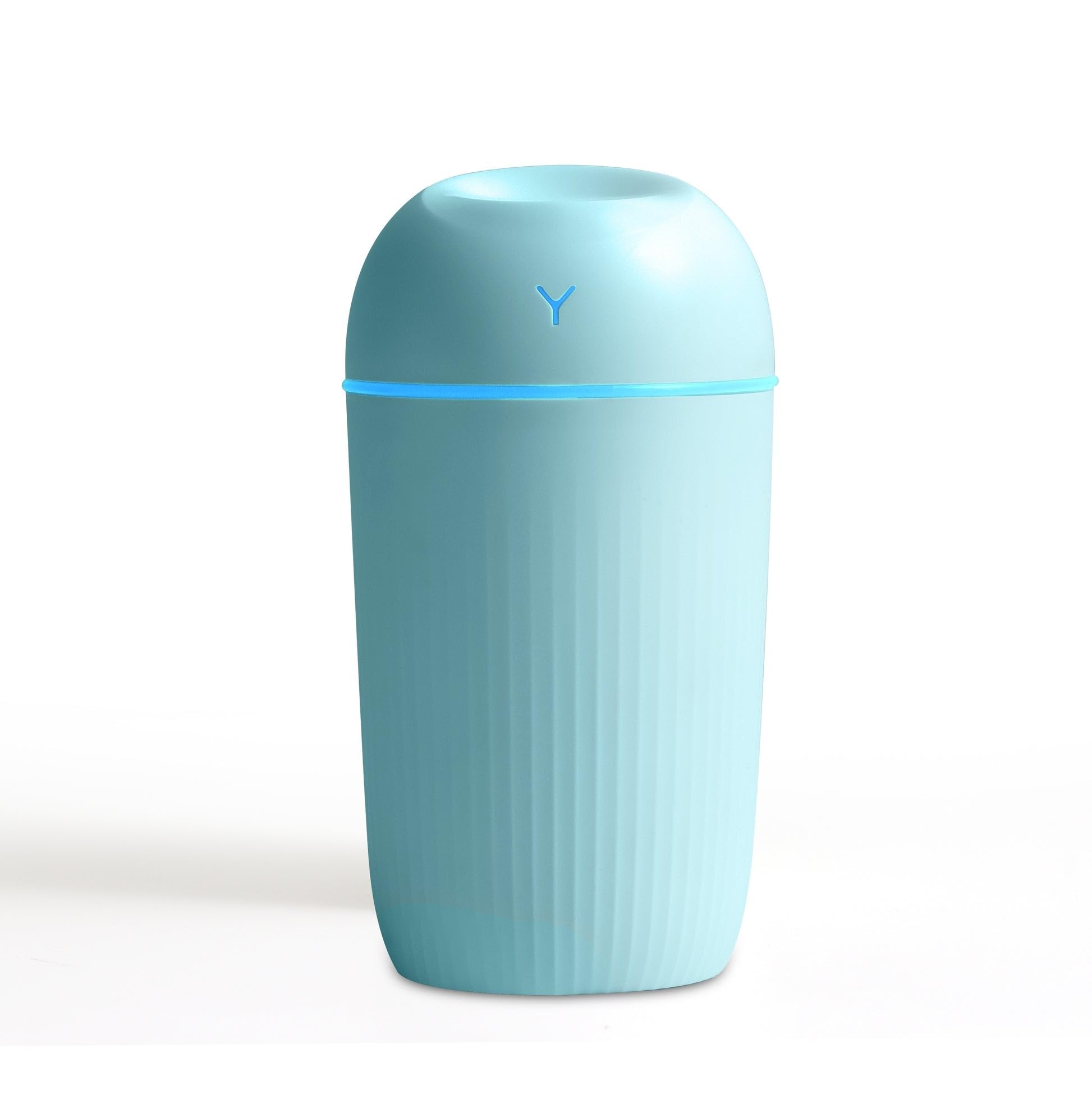 mobigon Wood Cool Mist Ultrasonic Humidifier for Room Moisture, Aroma Diffuser for Home, 400ml Essential Oil Diffuser with 7 Colorful Night Light, Auto Shut-Off, Home, Office, (Turquize)