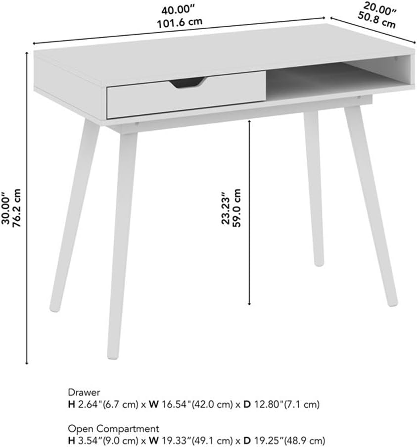 Transform Your Space: Review of the Bush Furniture Nora 40W Writing Desk in Natural Oak
