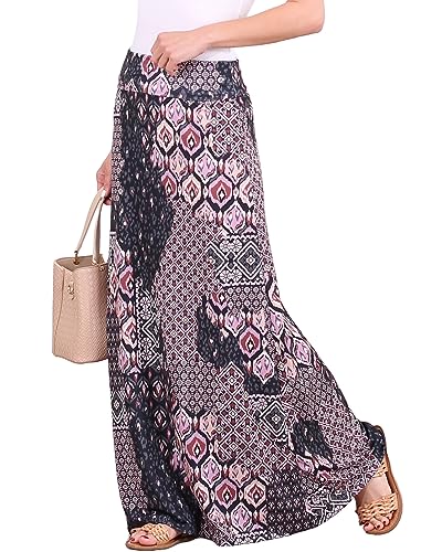 Image of Popana Long Maxi Skirt for Women, Flowy Long Skirts for Women | High Waisted Soft Trendy Rayon, Sundress Convertible Skirt, Long Length Bodycon Maxi Skirt, Petite and Plus Size