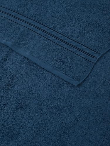 Image of Monte Carlo Essential 100% Cotton Bath Towel | 400 GSM Lightweight & Quick Dry | Soft Absorbent Large Towel 75x150 cm | Skin Friendly Daily Use Bathroom Towel for Men & Women (Jasper) | Real Teal