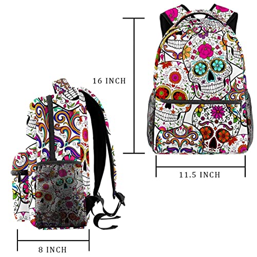 Mochila de calaveras cómoda y resistente que alivia la carga escolar 2