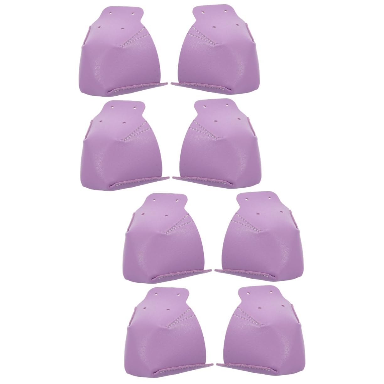 VANZACK Skate-Stiefel Skater Cap Schlittschuhe zubehör Profi-Skateboard Schlittschuhe liefern Skate-Versorgung verschleißfester Zehenschutz für Schlittschuhe Leder Violett