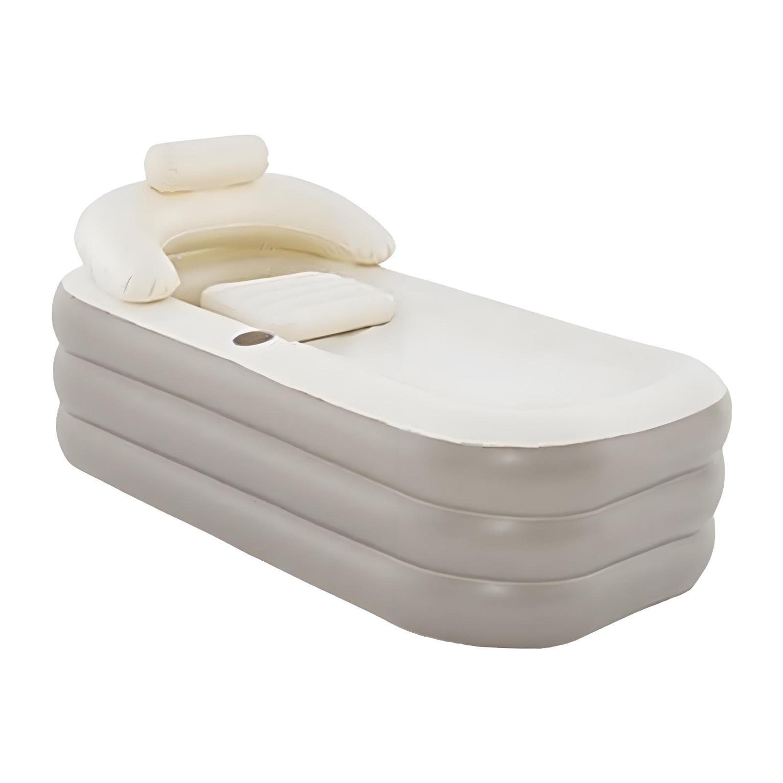 Spa à domicile facile : baignoire gonflable pliable Sharplace brun