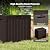 NEWBULIG 31 Gallon Deck Box, Weatherproof Resin Lockable Outdoor Storage for Secure Package Deliveries and Indoor Storage in Garden or Patio, Backyard