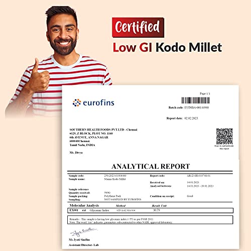 Image of Manna Kodo Millet 2Kg Natural Grains Kodra /Varagu /Arikelu /Hark /Varigu | Native Low GI Millet Rice | High Protein & More Fibre than Rice