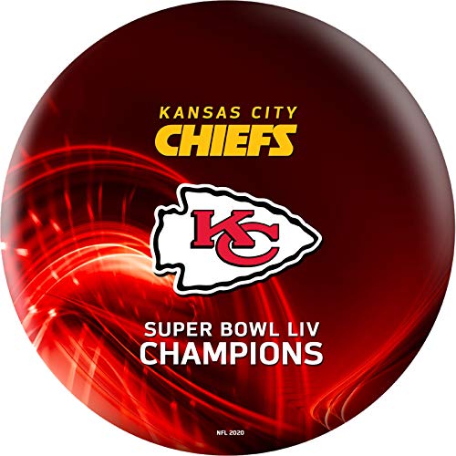 NFL Super Bowl LIV Champs Kansas City Chiefs Licensed Bowling Ball Undrilled (15)