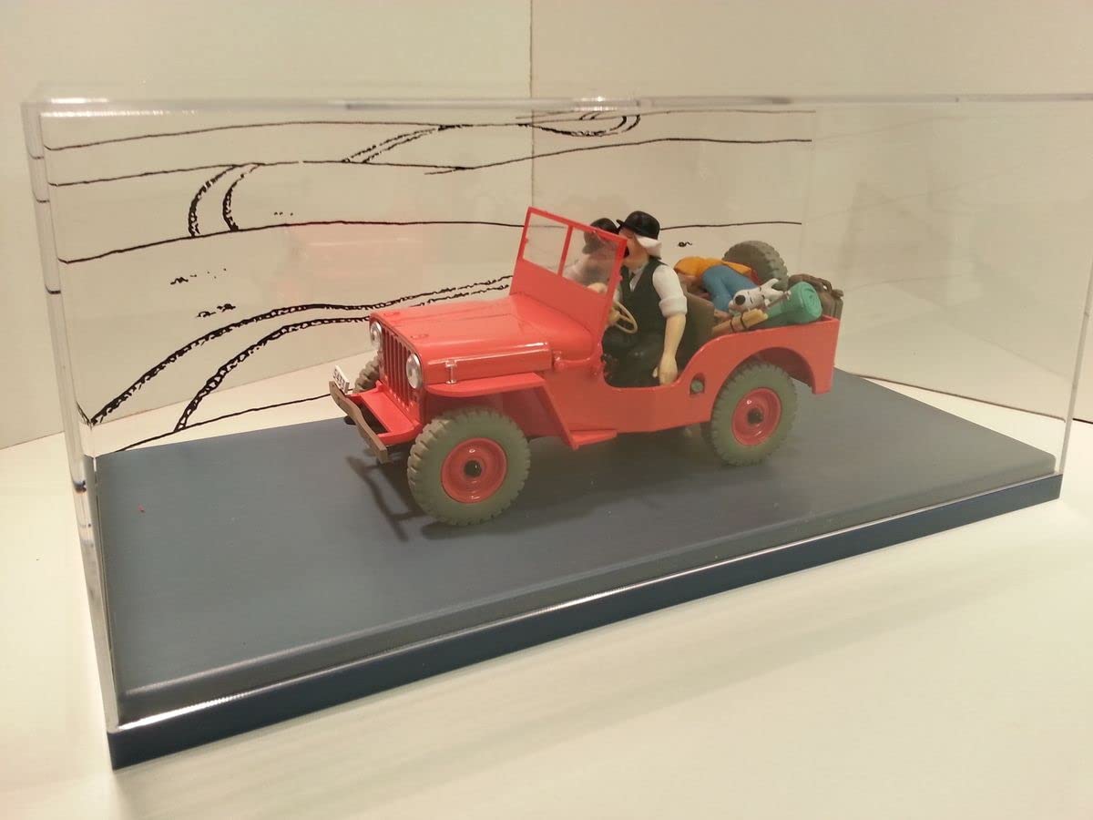 Jeep Tintin à Friction – Dupond Et Dupont – Échelle 1/32 – Hong Kong 1970