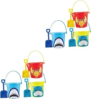 Toyvian 6 Conjuntos De Balde De Praia Brinquedos De Verão Ao Ar Livre Brinquedos De Praia Para Crianças Brinquedos De Verão Para Crianças Pá De Solo Brinquedo Balde De Areia De Praia