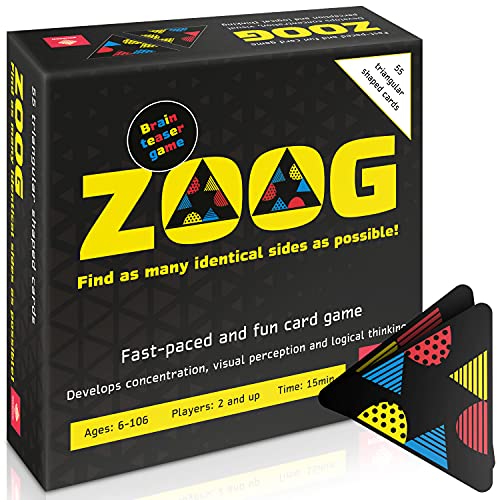 â€ZOOG Family Card Game - Fun Brain Booster Card Games for Families and Kids - Boost Concentration and Visual Perception Skills - Card Games for Families Age 6+
