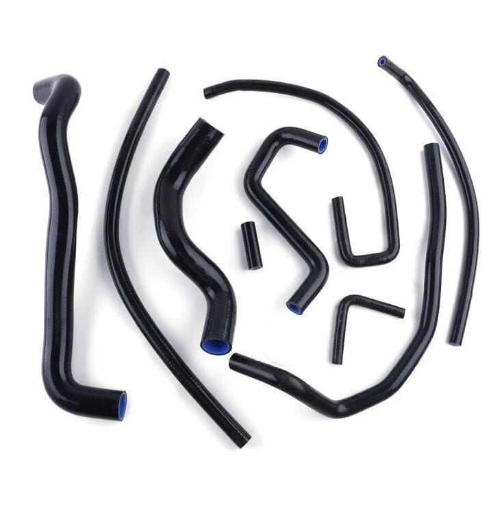 Compatible avec Chevrolet Corvette 1991-1996 5,7 L LT1 V8 Kit de tuyau de radiateur en silicone (noir)