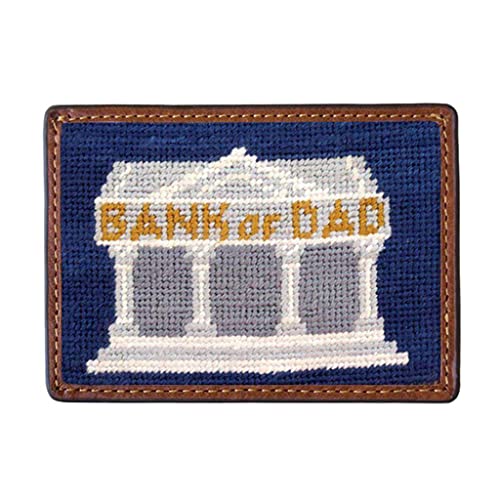 Bank of Dad Needlepoint Credit Card Wallet by Smathers & Branson