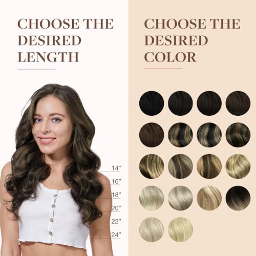 Image of GOO GOO Clip in Hair Extensions Real Human Hair, Remy Human Hair Extensions Clip ins for Women, Natural Human Hair, 16inch 130g 7Pcs, 1B /16 /1B Balayage Natural Black to Light Blonde