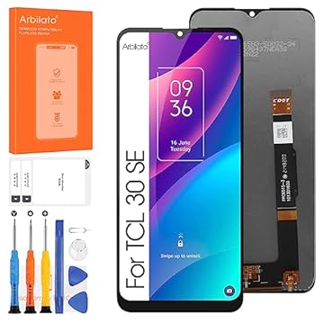 Substituição de tela TCL 30 SE para TCL 30 SE 16.6 cm LCD Display Touch Digitalizador com ferramentas