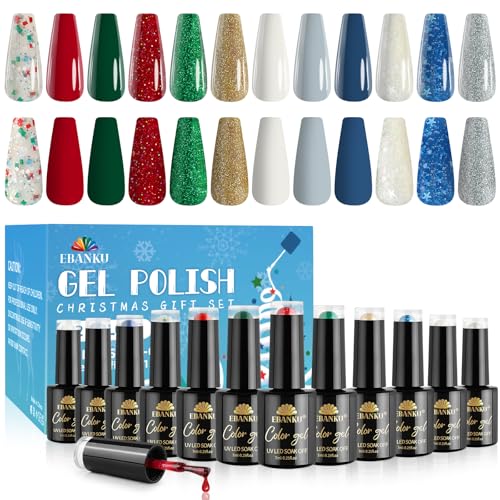 Kit de Esmalte de Uñas en Gel 12 Colores EBANKU miniatura 1