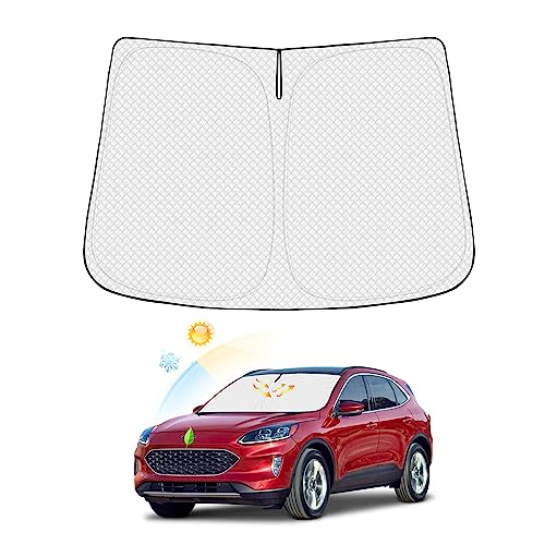 Windshield Sun Shade for 2020-2025 2026 Ford Escape Accessories Thicken 6-Layer Foldable Front...