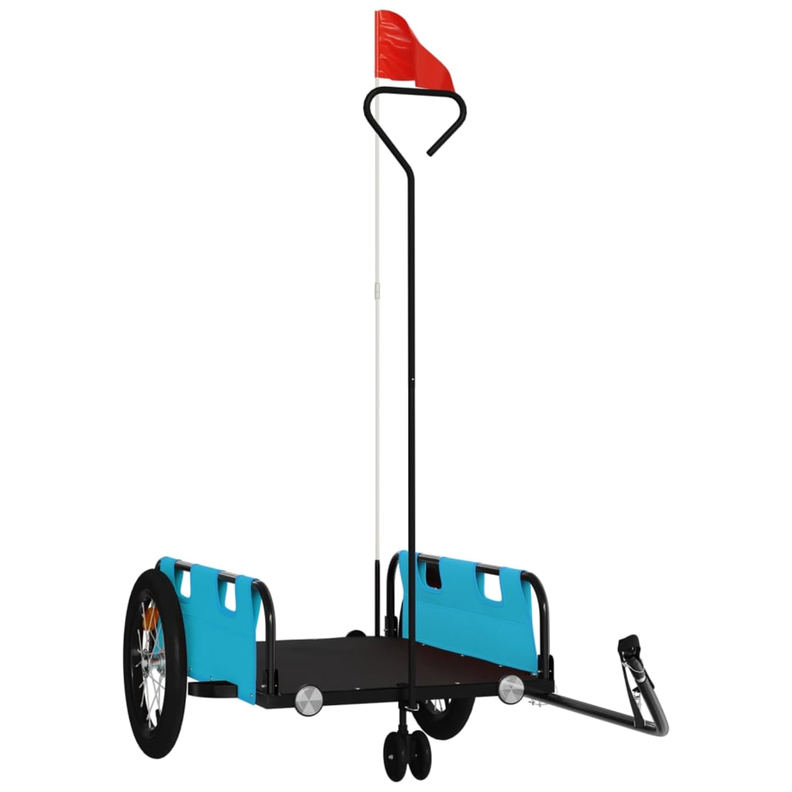 Fahrradanhänger Orange Oxford 20kg | Robustes Eisengestell, Wetterfest & Stabil, ,