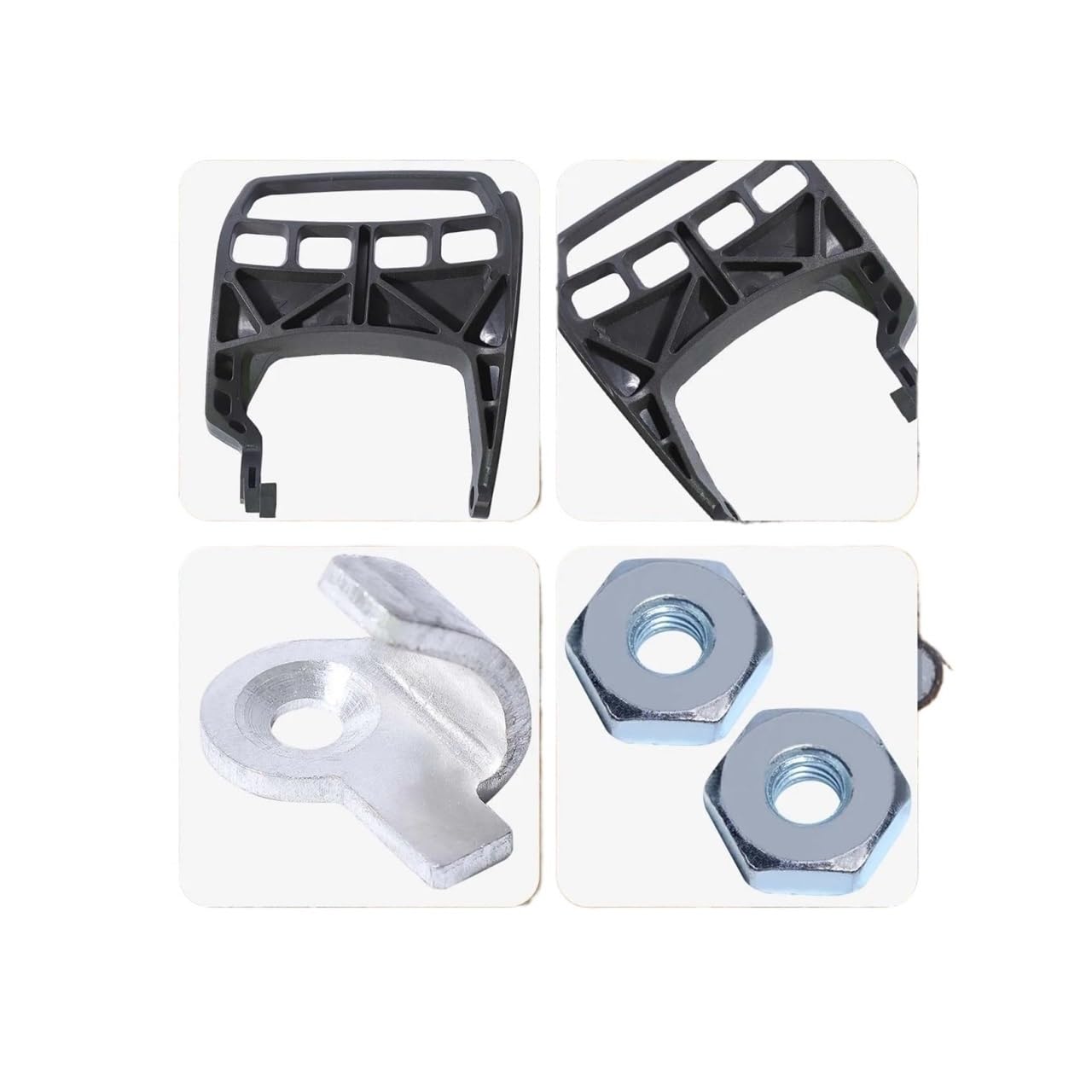 Kit de Receptor de Mango de Freno de Cadena Compatible con Stihl MS271 MS291 MS271C MS291C, Protector de Mano for Motosierra, Mango de Freno con Tuercas de Barra 1141 792 9101