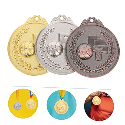 Toddmomy 6 Peças A Medalha Medalha De Ouro Brinquedos Medalha De Metal Kidcraft Playset Metal Medalh