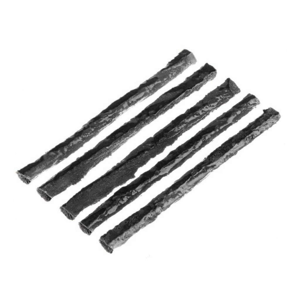 ETOPARS 30 Stuks Bandenreparatieset Voor Autobanden Tubeless Reparatieset Plug Rubberen Gereedschap Tubeless Fietsbanden Bandenpunctie Banden Auto Zwart 100mm x 3,5mm