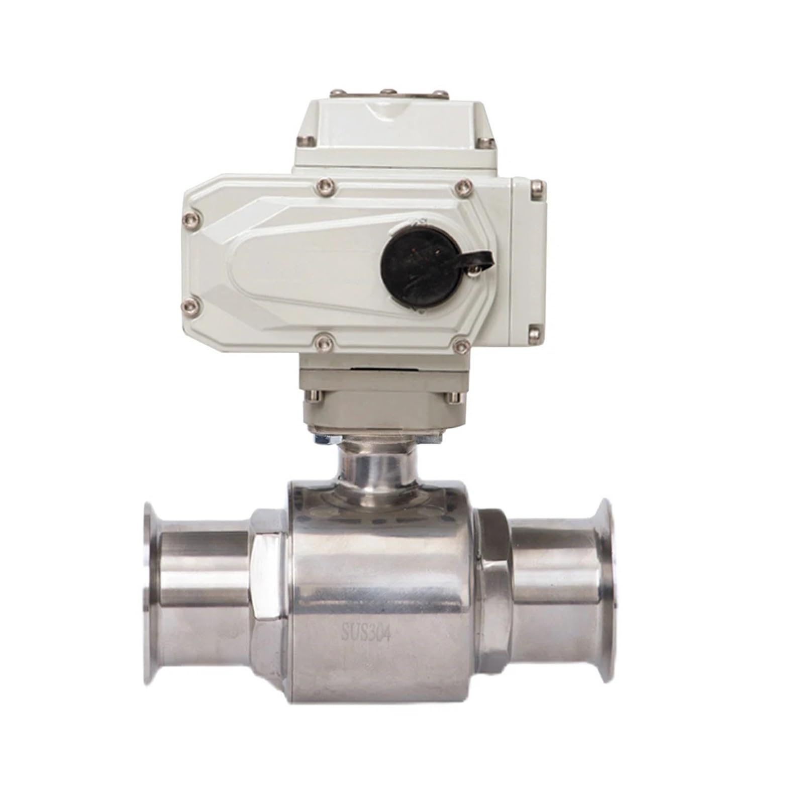 VSPPJYFG 76mm sanitary stainless steel quick ball valve 220V 110V 12V 24V clamp type quick installation straight ball valve(24VDC)