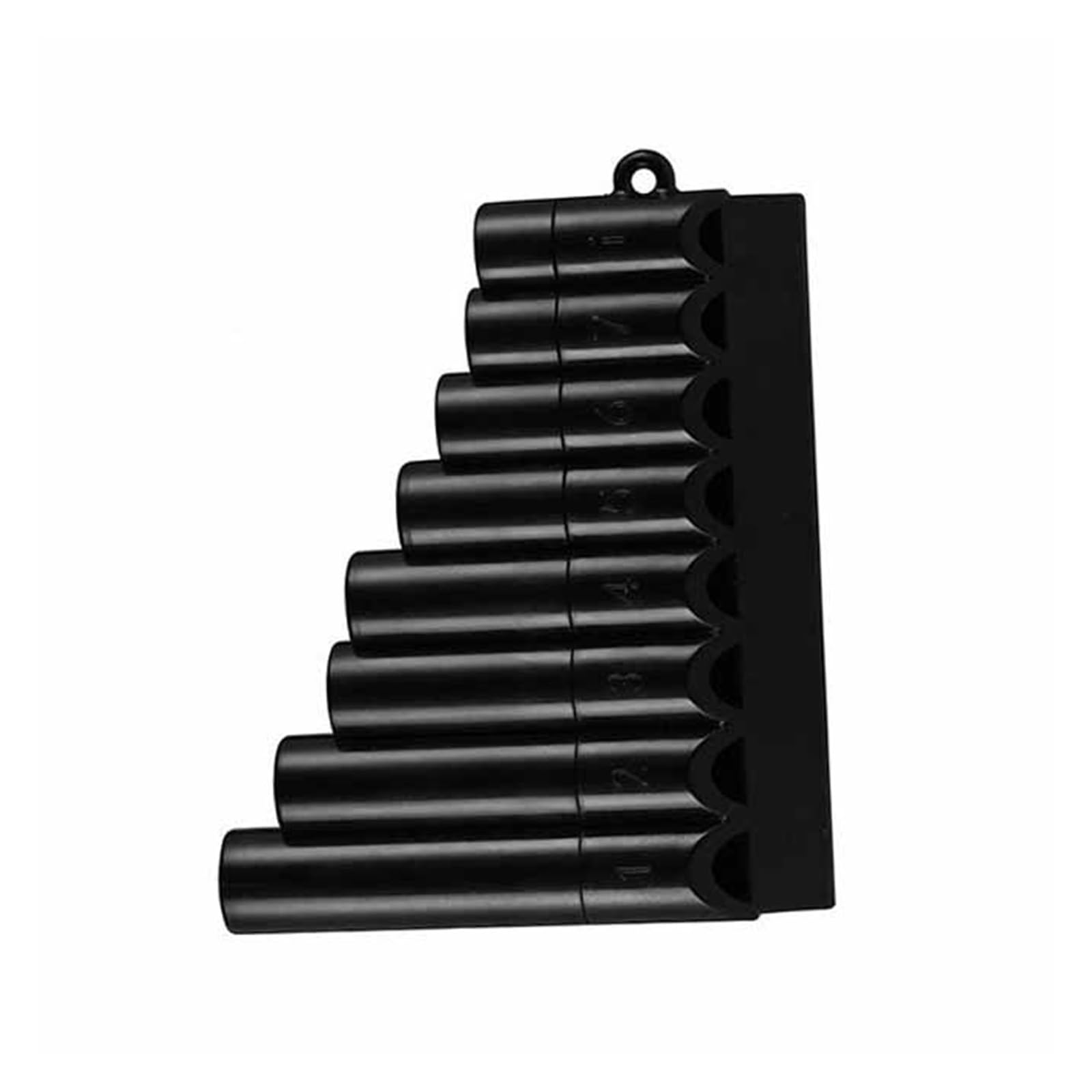 Flauto Di Pan Strumento Musicale Creativo In Miniatura Con 8 Tubi Di Flauto Di Pan In Plastica(Black)