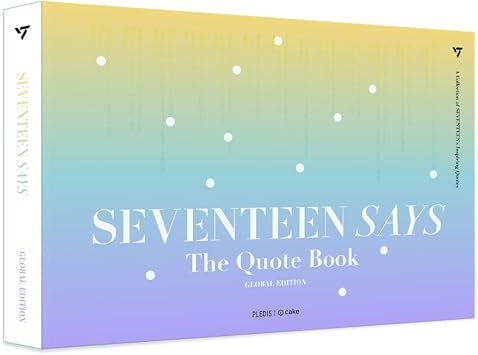 Seventeen SAYS Global Edition, 150+ Quotes from Seventeen, Handwritten Messages from Seventeen, High-Quality Photobook, Seventeen Merch, Gift Idea for Kpop Fans, Gift for Carat