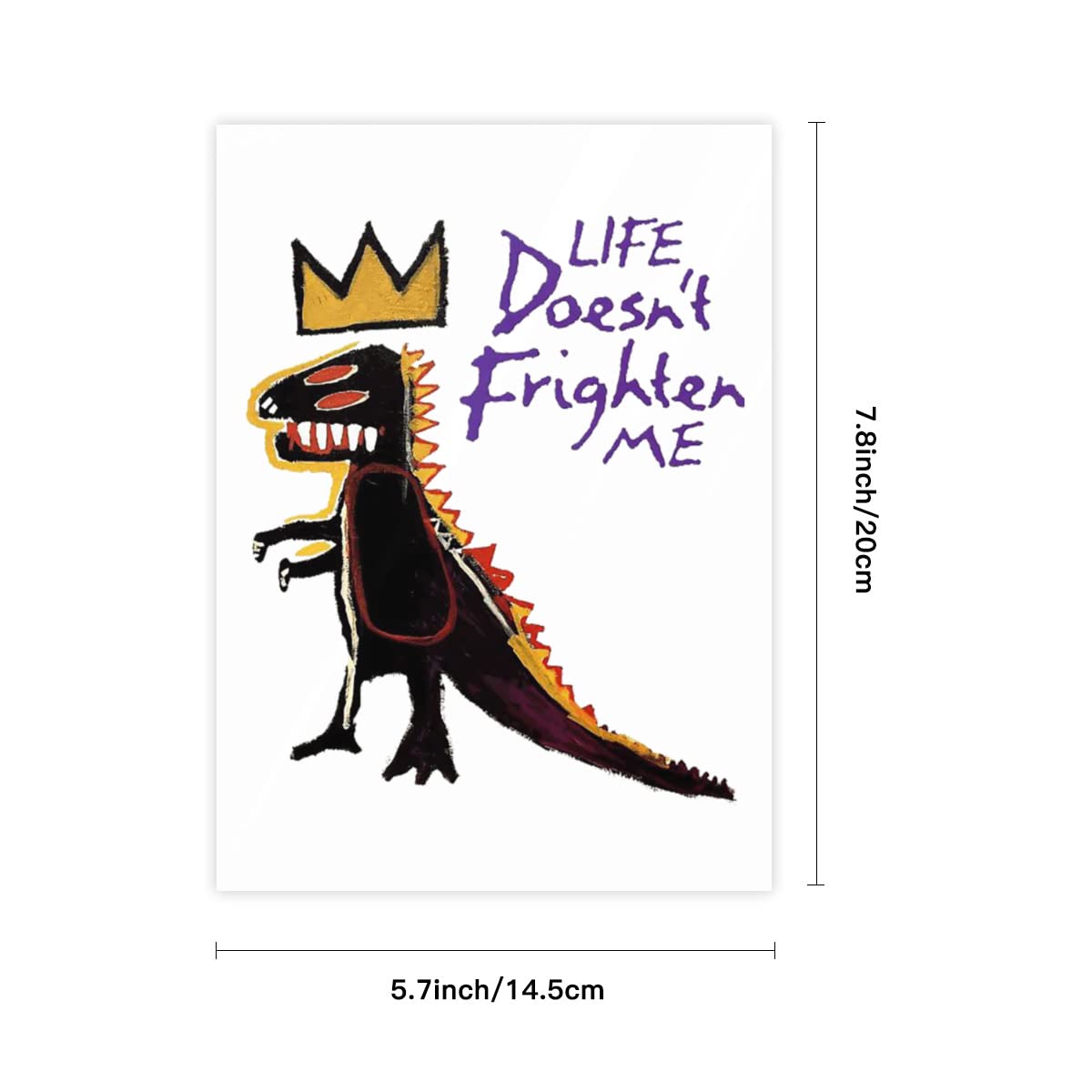 Amazon.co.jp: ジャン＝ミシェル・バスキア 恐竜 クリスタルステッカー