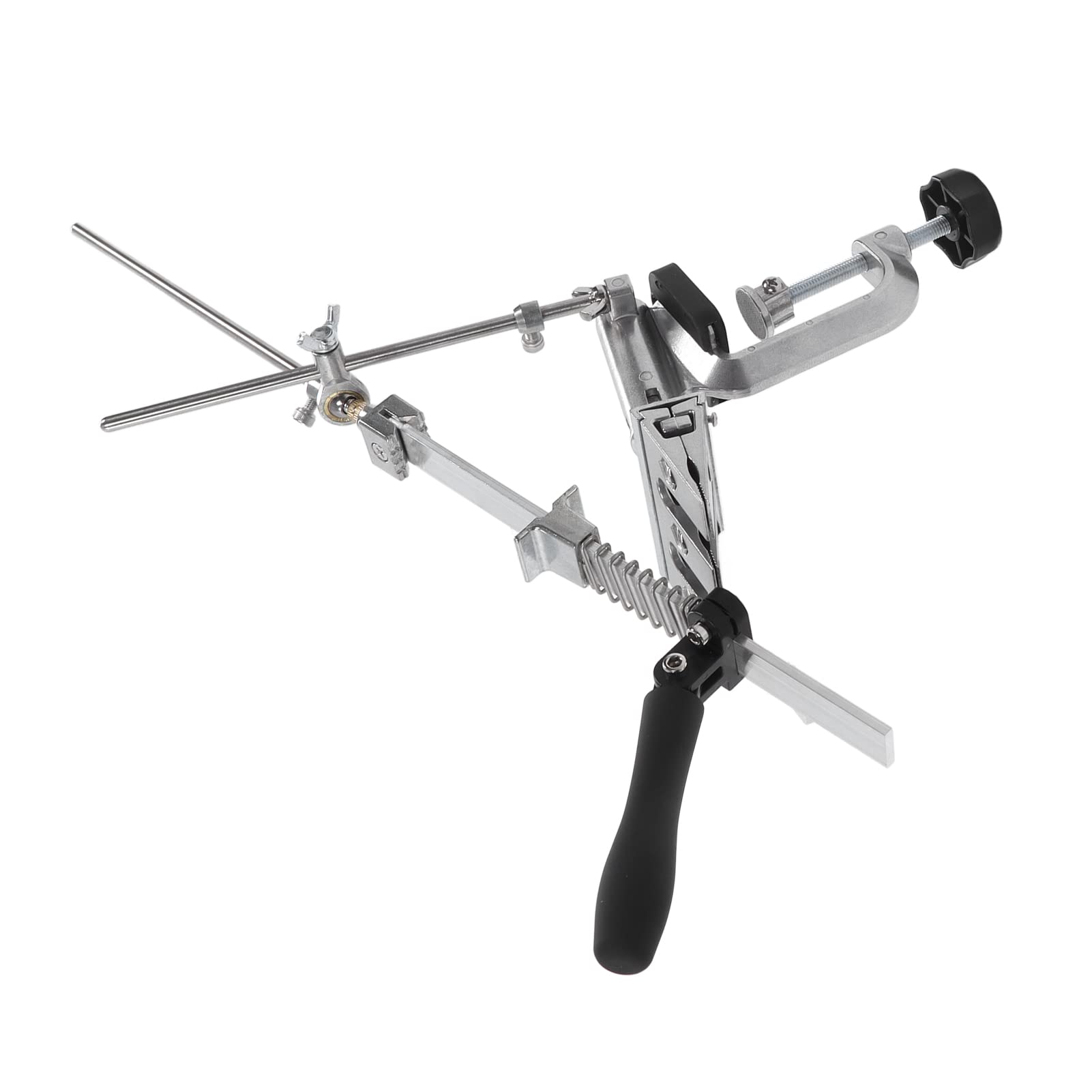 Set di Pietre per Affilare i Coltelli Set di Pietre per Affilare in Acciaio Inossidabile con Supporto per la Rotazione di 360° e 10 con Angolo Regolabile per Cuochi Domestici, Cacciatori e