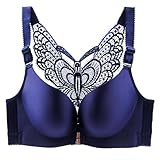 MOONBADI Dirndl BH Vorderverschluss BH Leopardenmuster-3 Damen Bequem BH, Klassische Damen Bustier, Push Up und Ohne Bügel BH super Push up BH 110D