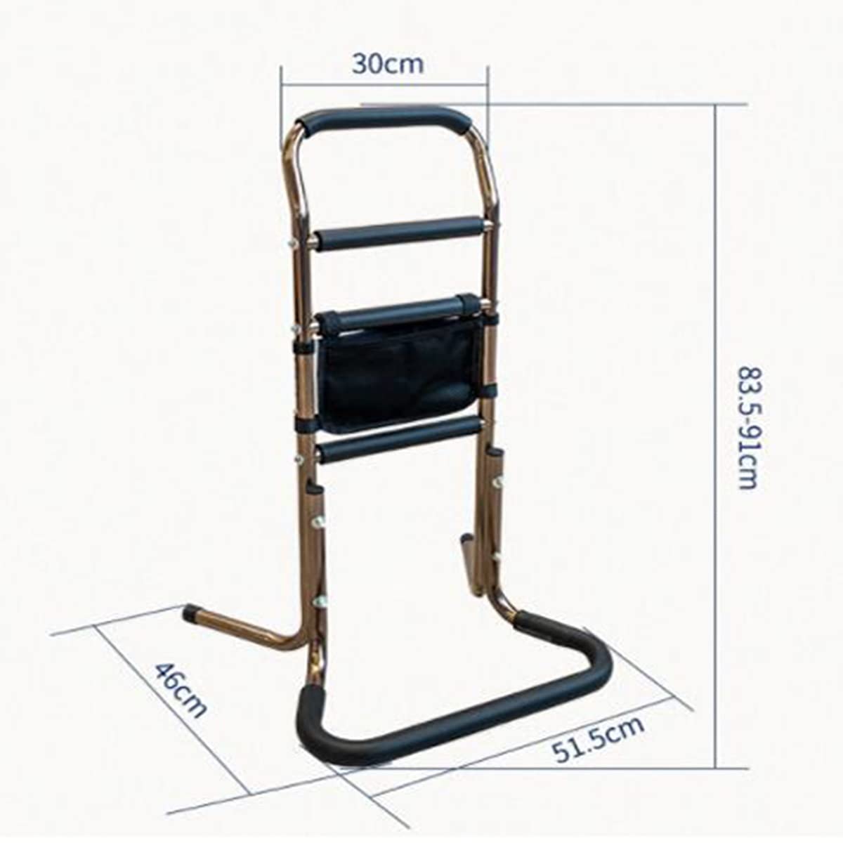 Soporte de asistencia para levantarse en silla Asistencia para sentarse y levantarse para adultos mayores Elevador de pacientes Ayuda para levantarse Rieles portátiles que lo ayudan a levantarse de