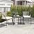 DWVO 3 Pieces Patio Set Wicker Furniture Outdoor Table and Chairs Rattan Chair Conversation Sets with Cushions & Coffee Table for Porch Backyard Poolside Garden, Gray