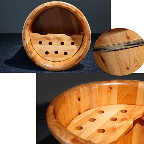 Balde de madera para baño de pies 35 cm alto miniatura 6