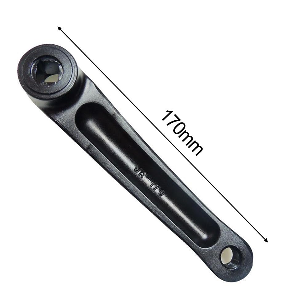 Set di pedivelle singole, guarnitura per bici resistente, 170 mm, design con foro quadrato, corona 40-52T, facile installazione per mountain bike da strada (52T)