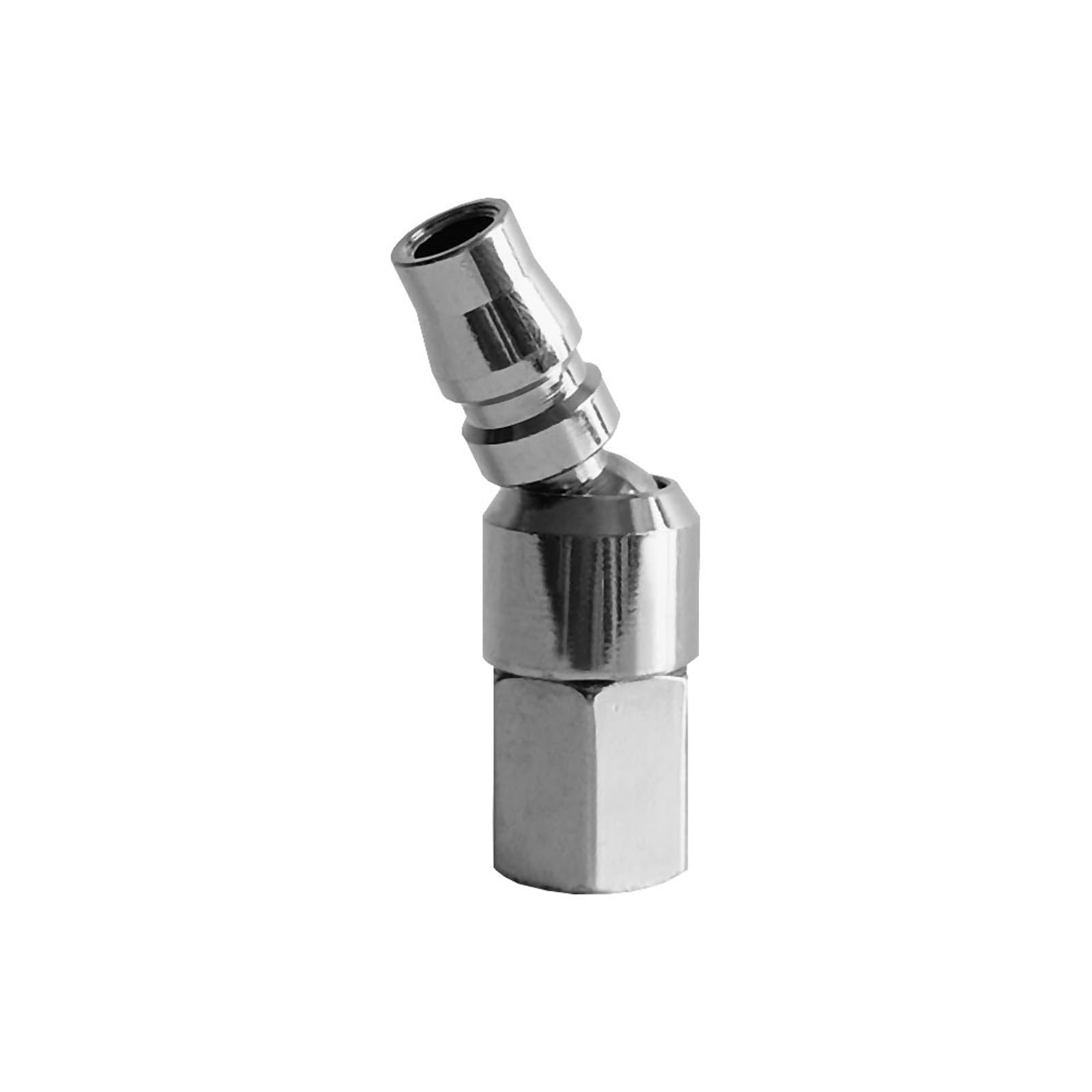 Multipurpose Flexible Quick Connection Adapter 1 / 4Inch for Air Compressor Copper Steel Construction High Pressure Quick Connection Fitting Adapter Flexible Joint Coupler