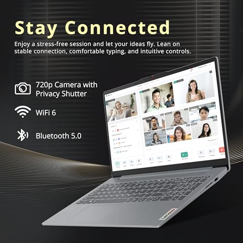 Image of Lenovo IdeaPad Slim 3i Laptop, 15.6 inch FHD Display, Intel Core i3-N305, 8GB LPDDR5, 288GB Storage (128GB UFS+160GB Docking Station Set), Intel UHD Graphics, Num Pad, Wi-Fi 6, Windows 11 Pro, Arctic Grey