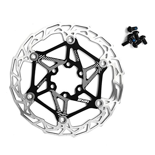 Frein à disque flottant de 160 mm en acier inoxydable avec boulons - Pour vélo de montagne, Noir