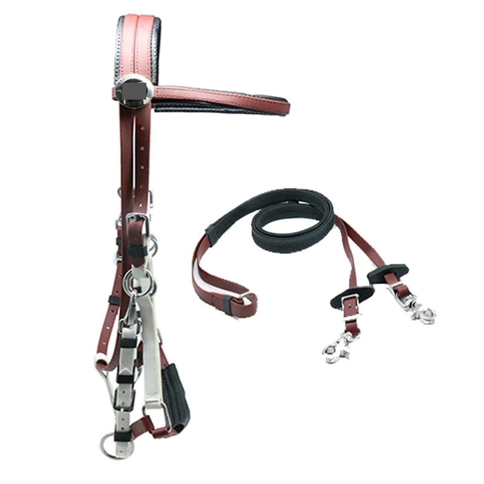 Riendas de brida caballo verde, silla montar sintética, Material nailon y PVC, cabestros, resistencia for sendero