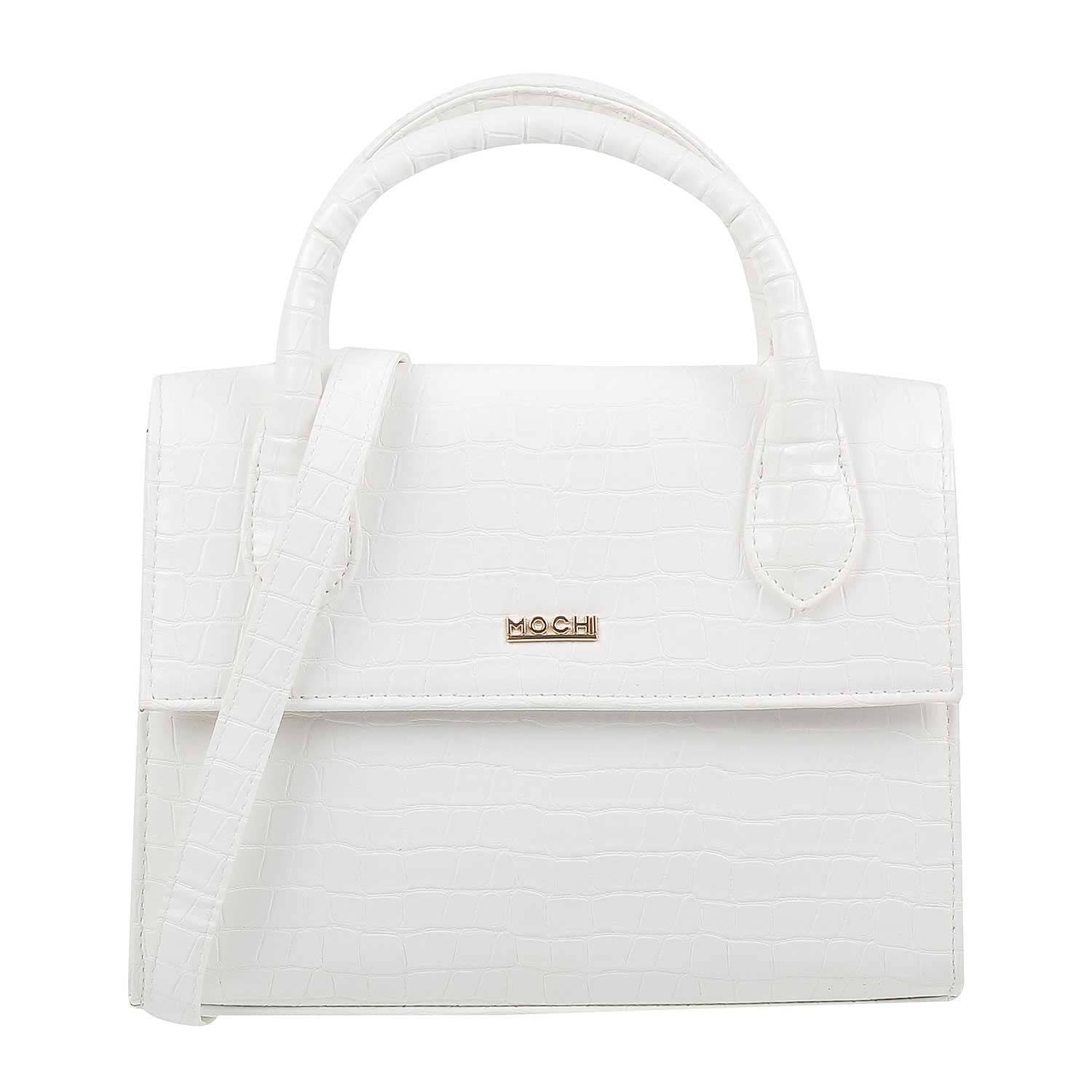 Mochi Women Satchel Bags | Ladies Handbag (66-8154-White) (B0BLKSWPQ3) Amazon Price History, Amazon Price Tracker