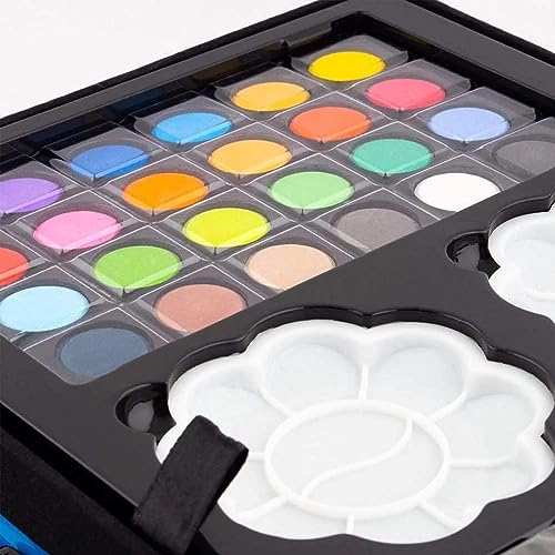 Image of KARP Children Deluxe Art Drawing Set for Kids| Drawing & Coloring Set with Crayons, Oil Pastels, Colour Pencils, Watercolors, Sketch Pens, Brushes & Carry Case (145 Pcs Astronaut Print Art Set - Blue)