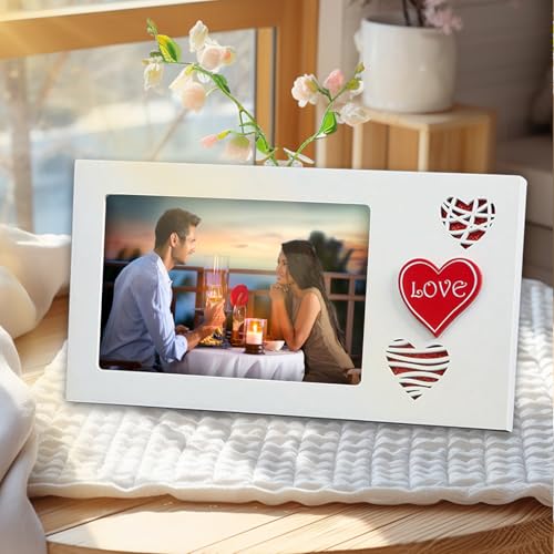 Zamety Herz Bilderrahmen, Bilderrahmen 10x15 Holz, Romantische Herz...