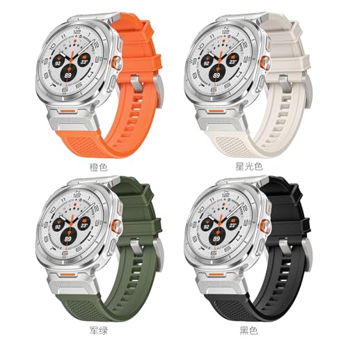 Bracelet Galaxy Watch 7 Ultra 47mm SCHIK caoutchouc silicone métal - 7