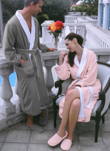 Plush Necessities Luxury Spa Robe - Microfiber with Cotton Terry Lining3
